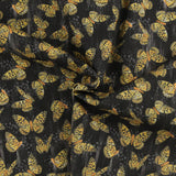 Windham Fabrics - Printed Cotton -TULIP FIELDS - 001 - Black