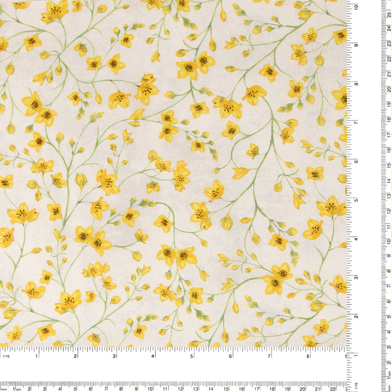 Windham Fabrics - Printed Cotton -TULIP FIELDS - 003 - Offwhite