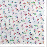 Northcott - Digital Printed Cotton - DRAGONFLY DANCE - 007 - White