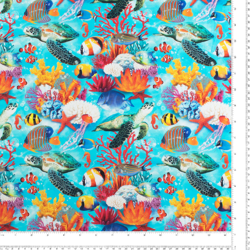 Windham Fabrics - Coton imprimé - &lt;DEEP SEA&gt; - 004 - Turquoise