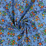 <NORTHCOTT ESSENTIALS> - Coton imprimé - LES QUATRES SAISONS - 030 - Bleu
