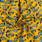 <NORTHCOTT ESSENTIALS> - Coton imprimé - LES QUATRES SAISONS - 031 - Jaune