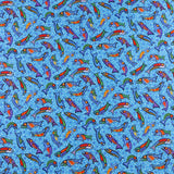 <NORTHCOTT ESSENTIALS> - Coton imprimé - LES QUATRES SAISONS - 033 - Bleu Pâle