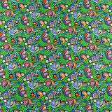 <NORTHCOTT ESSENTIALS> - Coton imprimé - LES QUATRES SAISONS - 035 - Vert