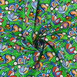 <NORTHCOTT ESSENTIALS> - Coton imprimé - LES QUATRES SAISONS - 035 - Vert