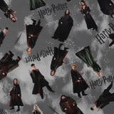 Bernatex Fabrics - Printed Cotton - SUZI Q ESSENTIALS - Harry Potter - 001 - Grey