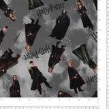 Bernatex Fabrics - Printed Cotton - SUZI Q ESSENTIALS - Harry Potter - 001 - Grey