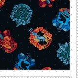 Bernatex Fabrics - Printed Cotton - SUZI Q ESSENTIALS - Harry Potter - 003 - Black