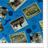 Bernatex Fabrics - Printed Cotton - SUZI Q ESSENTIALS - Harry Potter - 004 - Blue