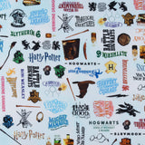Bernatex Fabrics - Printed Cotton - SUZI Q ESSENTIALS - Harry Potter - 005 - Light Blue