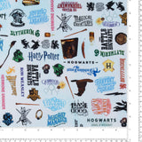 Bernatex Fabrics - Printed Cotton - SUZI Q ESSENTIALS - Harry Potter - 005 - Light Blue