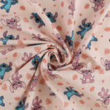 Licensed Printed Cotton - SUZI Q ESSENTIALS - Stitch - 015 - Pink