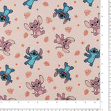 Licensed Printed Cotton - SUZI Q ESSENTIALS - Stitch - 015 - Pink