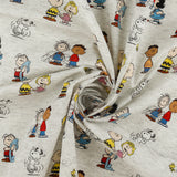 Licensed Printed Cotton - SUZI Q ESSENTIALS - Charlie Brown - 016 - Grey