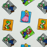 Licensed Printed Cotton - SUZI Q ESSENTIALS - Mario Bros - 018 - White