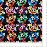 Licensed Printed Cotton - SUZI Q ESSENTIALS - Mickey & Minnie - 019 - Black