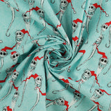 Licensed Printed Cotton - SUZI Q ESSENTIALS - Santa Lack Pack - 021 - Iceberg