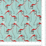Licensed Printed Cotton - SUZI Q ESSENTIALS - Santa Lack Pack - 021 - Iceberg
