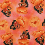 Licensed Printed Cotton - SUZI Q ESSENTIALS - Moana - 023 - Orange