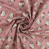 Licensed Printed Cotton - SUZI Q ESSENTIALS - Hello Kitty - 028 - Pink