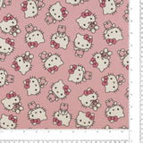 Licensed Printed Cotton - SUZI Q ESSENTIALS - Hello Kitty - 028 - Pink