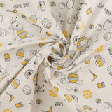 Licensed Printed Cotton - SUZI Q ESSENTIALS - Winnie the Pooh - 029 - White