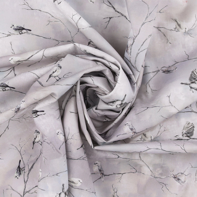 Windham Fabrics - Coton imprimé - WINTER WHISPER - 001 - Gris Pâle