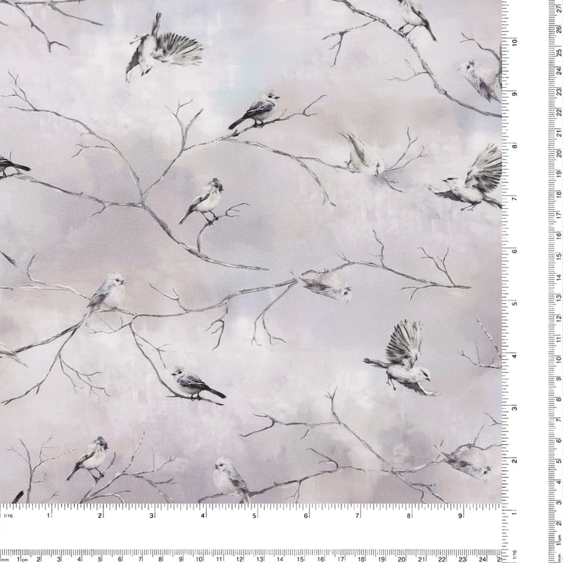 Windham Fabrics - Coton imprimé - WINTER WHISPER - 001 - Gris Pâle