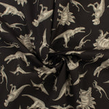 Windham Fabrics - Printed Cotton - PREHISTORIC PARADISE - 003 - Black