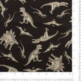 Windham Fabrics - Printed Cotton - PREHISTORIC PARADISE - 003 - Black