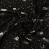 Printed Cotton - HAPPY HAUNTING - 004 - Black