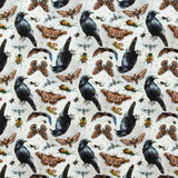 Coton imprimé <HAPPY HAUNTING> - 005 - Blanc