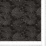 Coton imprimé <HAPPY HAUNTING> - 007 - Noir