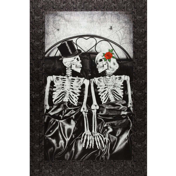 Stashbuster Cotton  - NORTHCOTT - 049 - Panel 25 x 44 in - Black