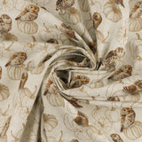 Northcott - Printed Cotton - NIGHT OWL - 001 - Offwhite