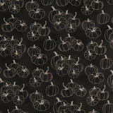 Northcott - Printed Cotton - NIGHT OWL - 002 - Black