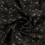 Northcott - Printed Cotton - NIGHT OWL - 002 - Black