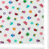 Northcott - Printed Cotton - TOPSY TURTLES - 005 - white