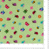 Northcott - Printed Cotton - TOPSY TURTLES - 006 - Light Green