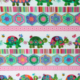 Northcott - Printed Cotton - TOPSY TURTLES - 009 - Multicolor