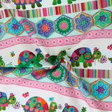 Northcott - Printed Cotton - TOPSY TURTLES - 009 - Multicolor