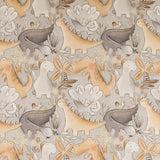 Blank - Printed Cotton - ROCK OF AGES - 002 - Grey