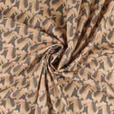 Blank - Printed Cotton - ROCK OF AGES - 004 - Dark Grey