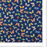 Studio E - Coton imprimé - <GARDEN PARK> - 003 - Bleu Foncé