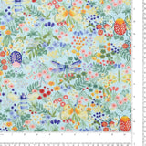Studio E - Coton imprimé - <GARDEN PARK> - 004 - Bleu Pâle