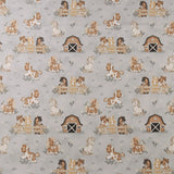 Henry Glass - Printed Cotton - TINY TROTS - 001 - Light Grey