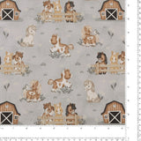 Henry Glass - Printed Cotton - TINY TROTS - 001 - Light Grey