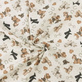 Henry Glass - Printed Cotton - TINY TROTS - 003 - Offwhite
