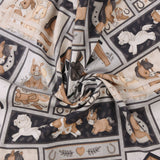 Henry Glass - Printed Cotton - TINY TROTS - 006 - Tan & Grey