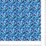 Bernatex - Coton imprimé - ILLUMINATIONS - 008 - Bleu